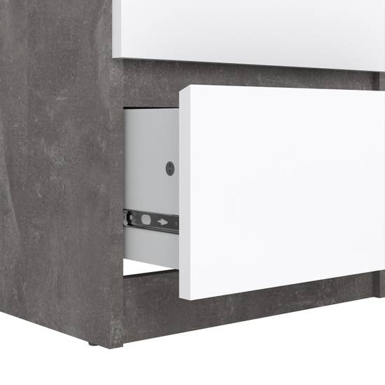 Naia 40.2cm Narrow 5-Drawer Chest – Grey – image 7