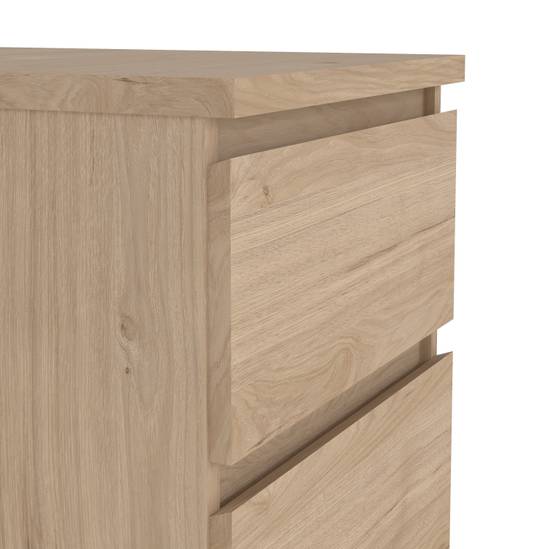 Naia 40.2cm Narrow 5-Drawer Chest – Light Oak – image 7