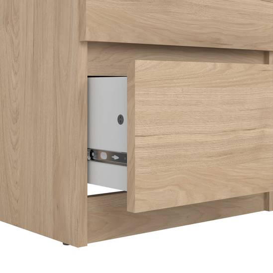 Naia 40.2cm Narrow 5-Drawer Chest – Light Oak – image 8