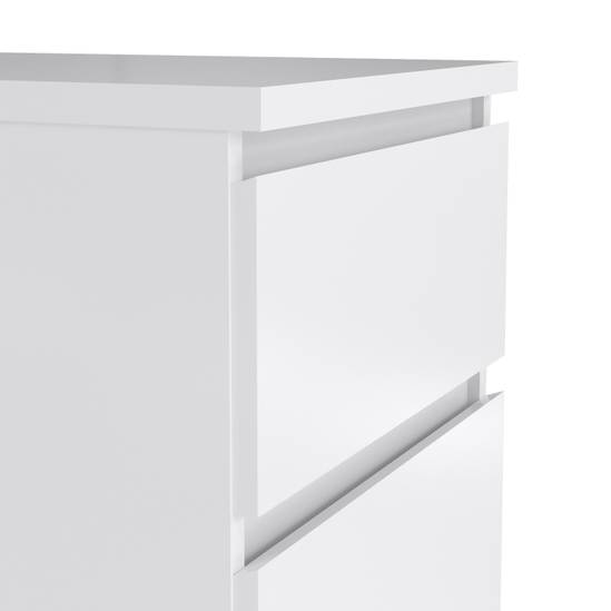 Naia 40.2cm Narrow 5-Drawer Chest – White – image 6