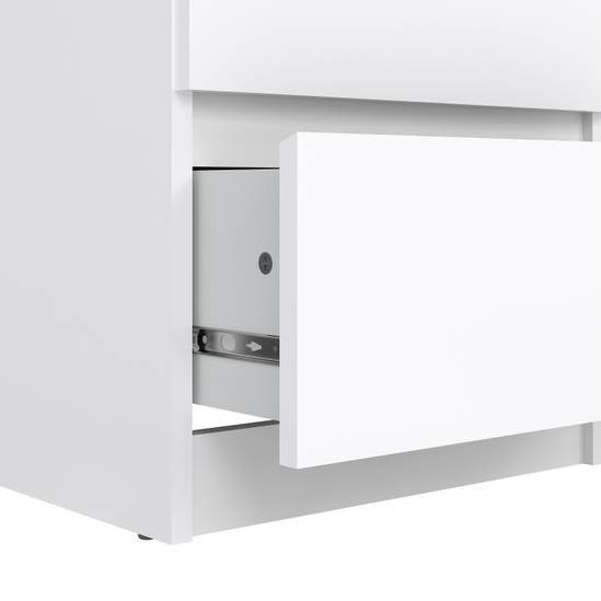Naia 40.2cm Narrow 5-Drawer Chest – White – image 7
