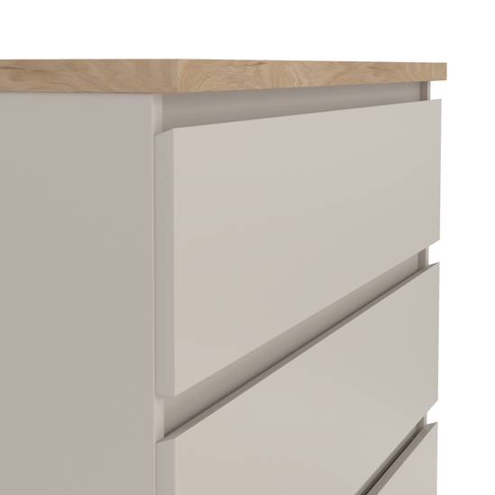 Naia 77cm 5-Drawer Chest – Beige – image 6