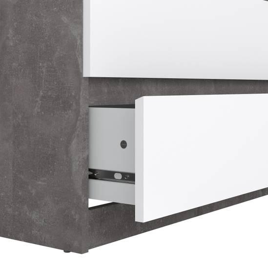 Naia 77cm 5-Drawer Chest – Grey – image 7