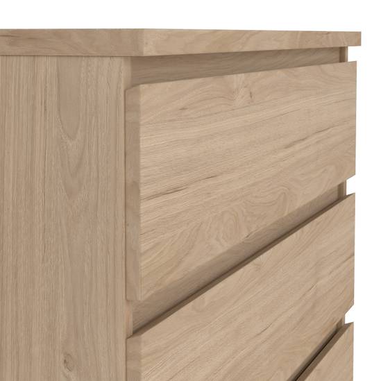 Naia 77cm 5-Drawer Chest – Light Oak – image 7