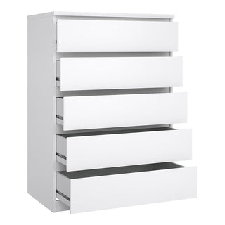Nakou Wooden Bedroom Set With 2 Doors Wardrobe In White