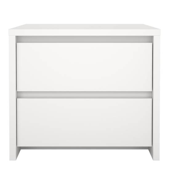 Next 51.6cm 2-Drawer Nightstand – White – image 2