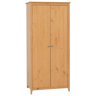 Ocala Wooden Wardrobe With 2 Doors In Antique Pine