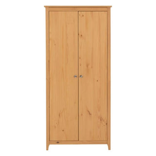 Ocala Wooden Wardrobe With 2 Doors In Antique Pine