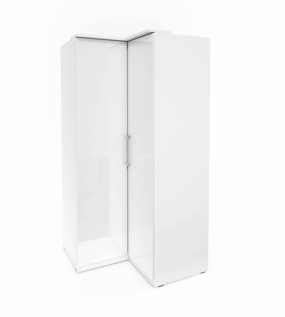 Optima 16 109cm Corner Wardrobe - White Gloss