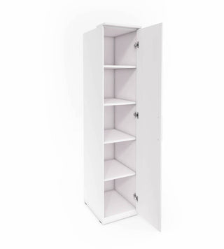 Optima 17 45cm Narrow Hinged Wardrobe - White Gloss