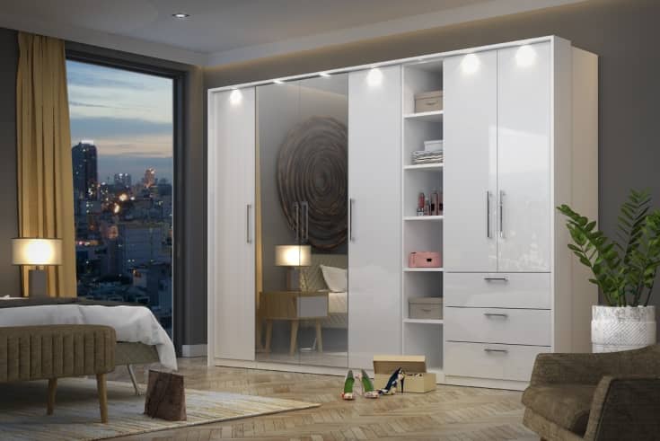 Optima 68 80cm Hinged Wardrobe – image 4