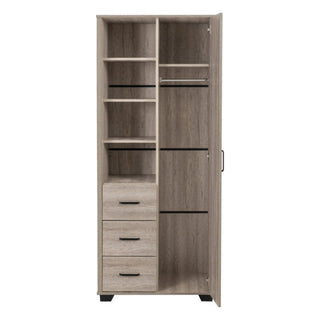 Oxnard Wooden Wardrobe With 1 Door In Light Oak
