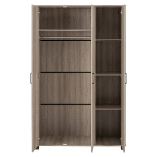 Oxnard Wooden Wardrobe With 3 Doors In Light Oak