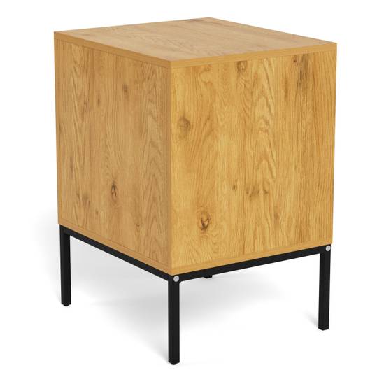 Palmdale 45.6cm 2-Drawer Bedside Table – Wild Oak – image 5