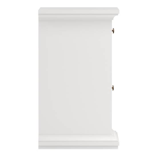 Paris 43.6cm 1-Door 1-Drawer Nightstand – White – image 4