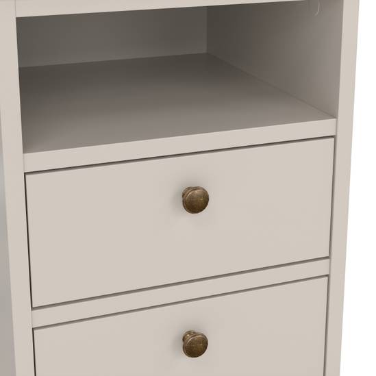 Paris 43.6cm 2-Drawer Nightstand – Cashmere – image 8