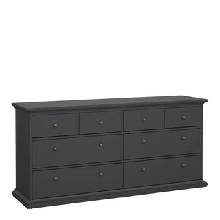 Paris 183.4cm 8-Drawer Wide Chest – Grey – image 1