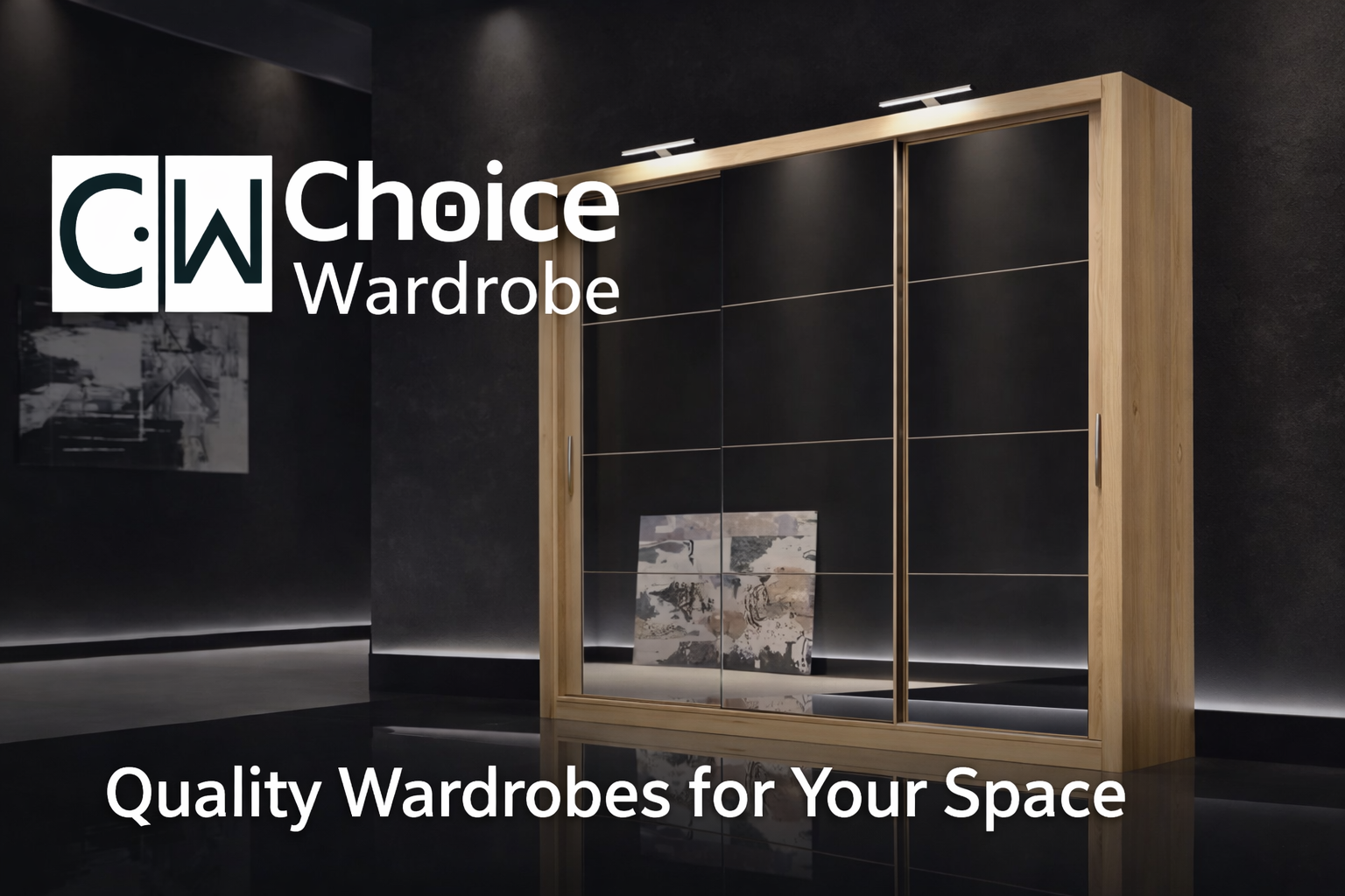 Homepage video showcasing modern sliding door wardrobes in multiple finishes, designs and sizes by ChoiceWardrobe