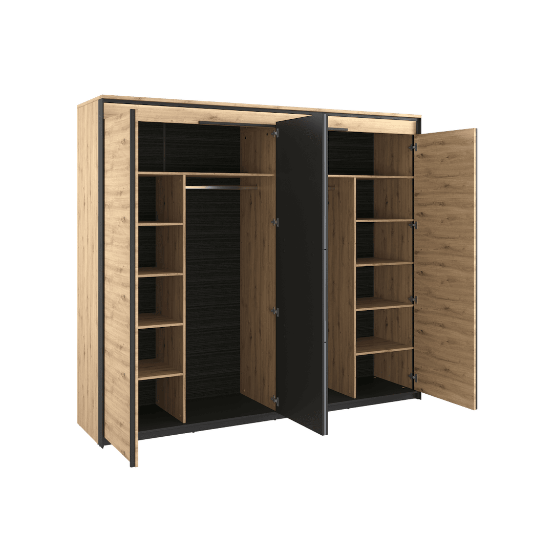 Quant QS-05 250cm Hinged Wardrobe with LED – image 2