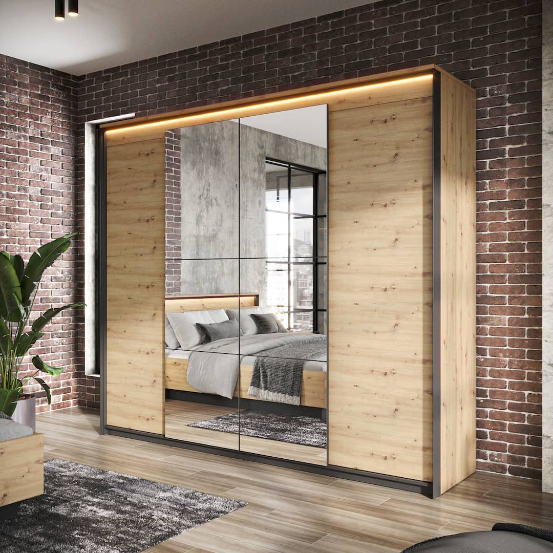 Quant QS-05 250cm Hinged Wardrobe with LED – image 4