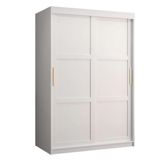 Rieti I Wooden Wardrobe 2 Sliding Doors 120cm In White