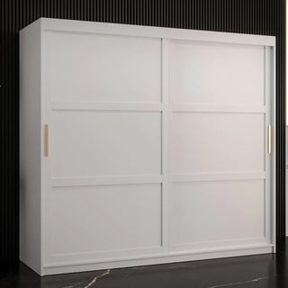 Rieti I Wooden Wardrobe 2 Sliding Doors 200cm In White