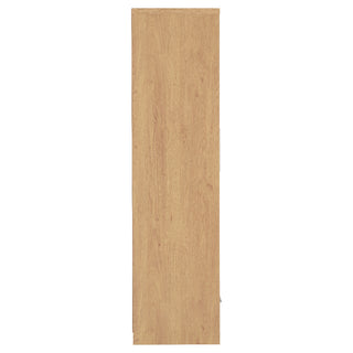 CHOICEWARDROBE Samaira 2 Door 1 Drawer Wardrobe – 76 cm, Grey Gloss Front with Oak Effect Frame, Compact Bedroom Storage