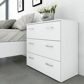Scalia Wooden Furniture Set With 2 Doors Wardrobe In White