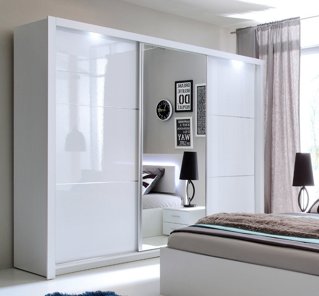 Siena 12 258cm Mirrored Sliding Wardrobe with LED – image 3