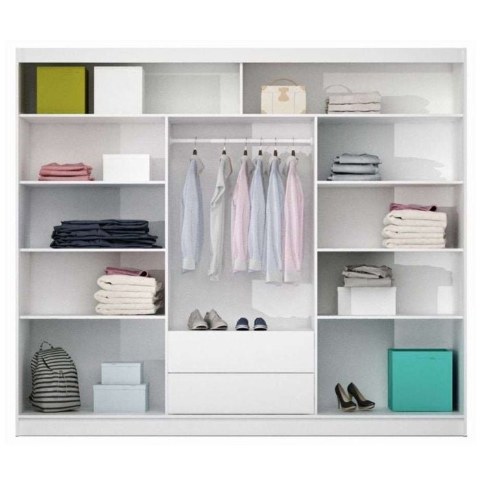 Broadland 3-door mirrored sliding wardrobe in Sonoma Oak effect