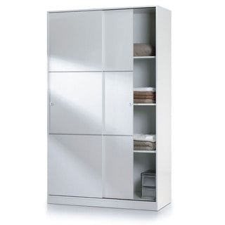 MARKHAM 2 Door Sliding Wardrobe White 120cm