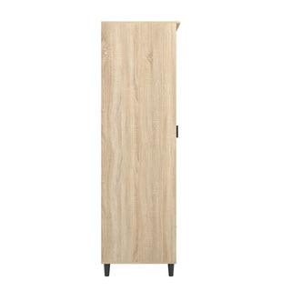 Stockholm Wooden Wardrobe With 1 Door 1 Drawer In Sonoma Oak