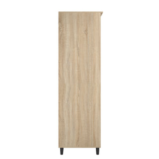 Stockholm Wooden Wardrobe With 2 Doors 2 Drawers In Sonoma Oak