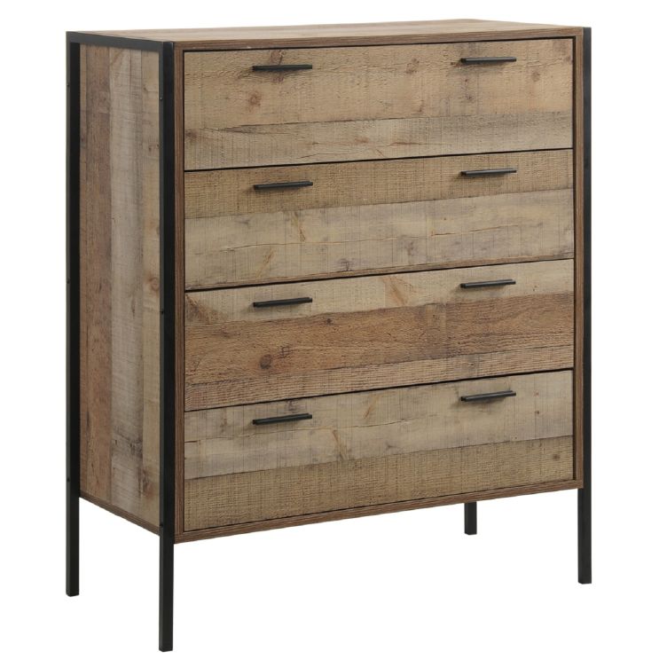 Stretton 4 Drawer Chest - Rustic Oak - image 1