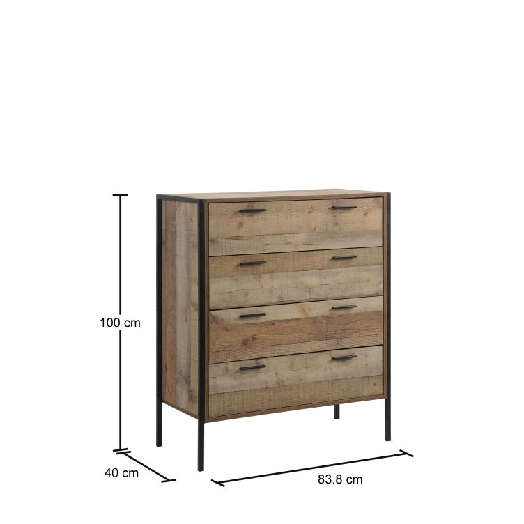Stretton 4 Drawer Chest - Rustic Oak - image 2