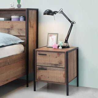 Stretton 2 Drawer Nightstand - Rustic Oak - image 1
