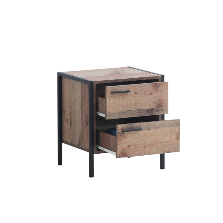 Stretton 2 Drawer Nightstand - Rustic Oak - image 4