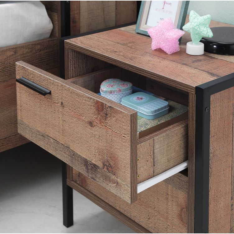 Stretton 2 Drawer Nightstand - Rustic Oak - image 5