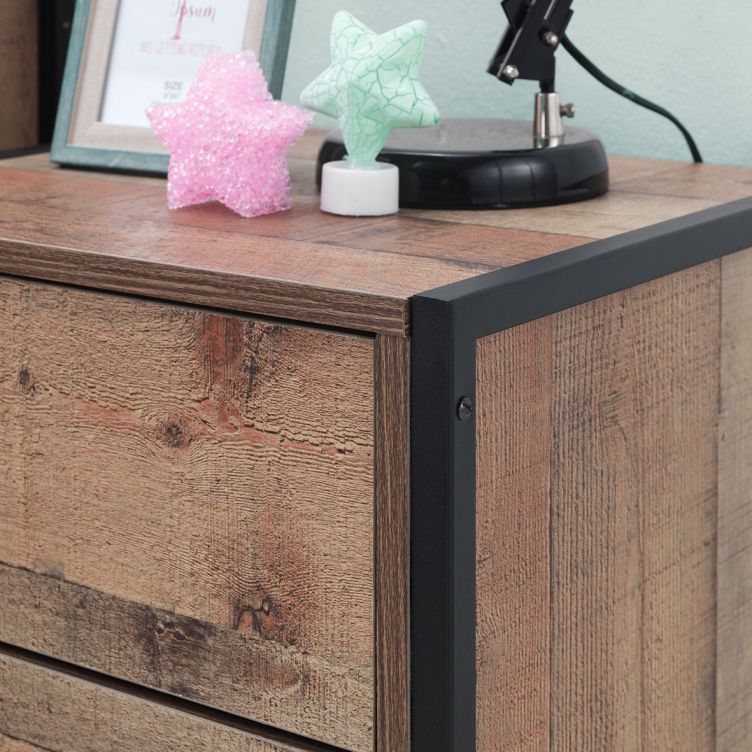 Stretton 2 Drawer Nightstand - Rustic Oak - image 6