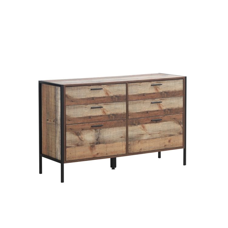 Stretton 6 Drawer Chest - Rustic Oak - image 3
