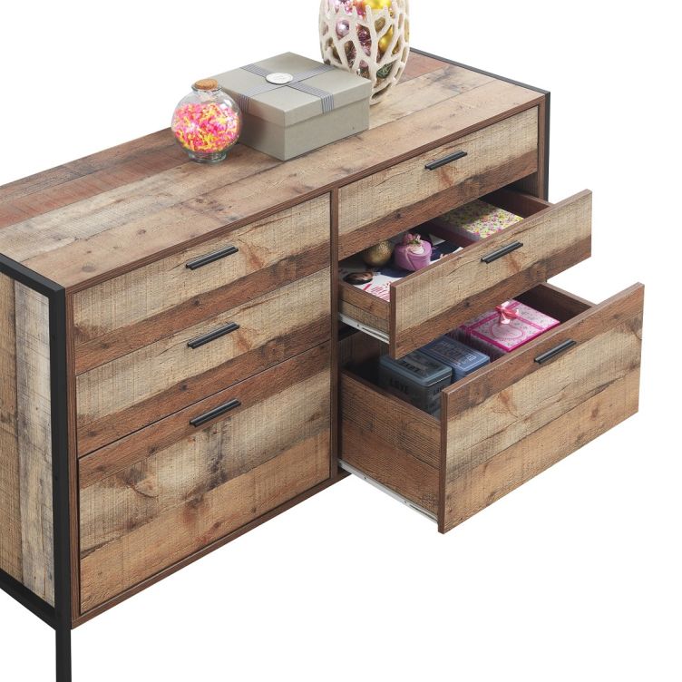 Stretton 6 Drawer Chest - Rustic Oak - image 4