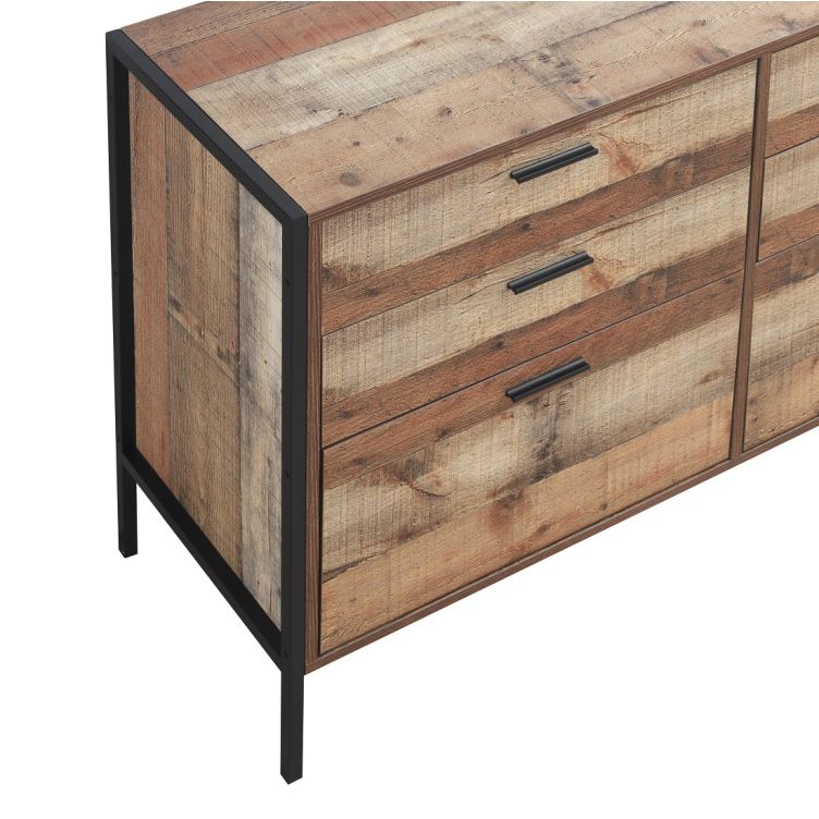 Stretton 6 Drawer Chest - Rustic Oak - image 5