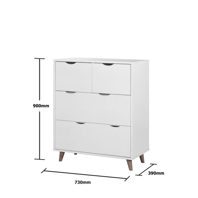 Pulford 4 Drawer Chest - White - image 2