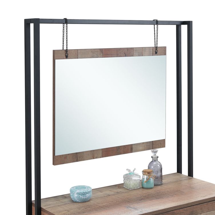 Stretton Dressing Table with Mirror - Rustic Oak - image 5