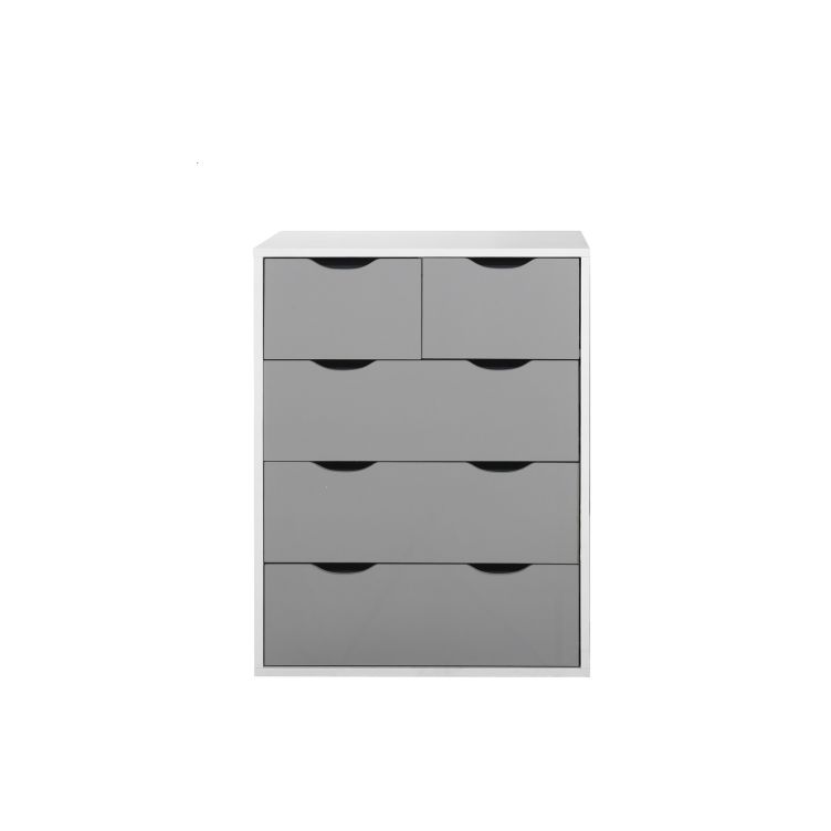 Alton 3+2 Drawer Chest - White & Grey - image 3
