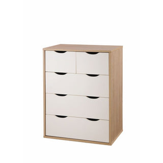 Alton 3+2 Drawer Chest - Sonoma Oak & White - image 1
