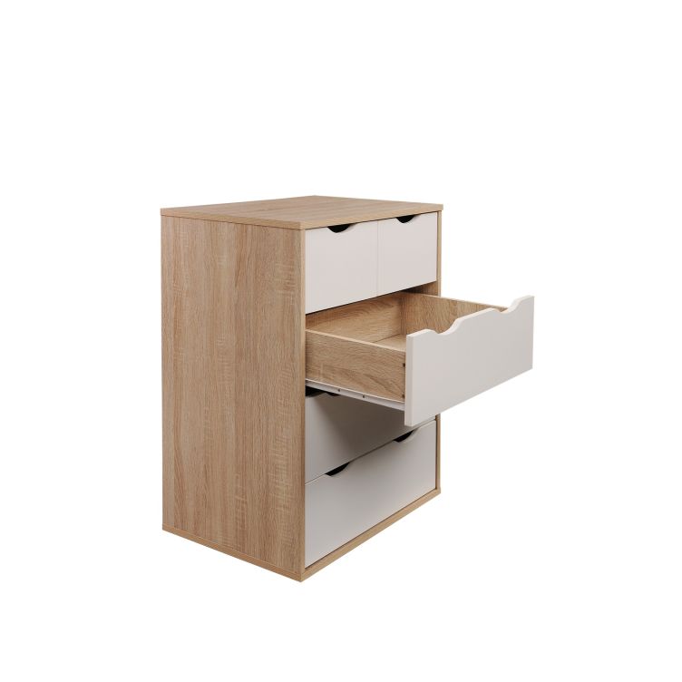 Alton 3+2 Drawer Chest - Sonoma Oak & White - image 4