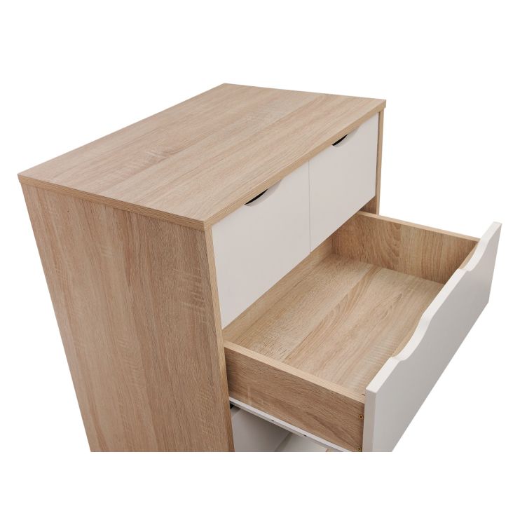 Alton 3+2 Drawer Chest - Sonoma Oak & White - image 5