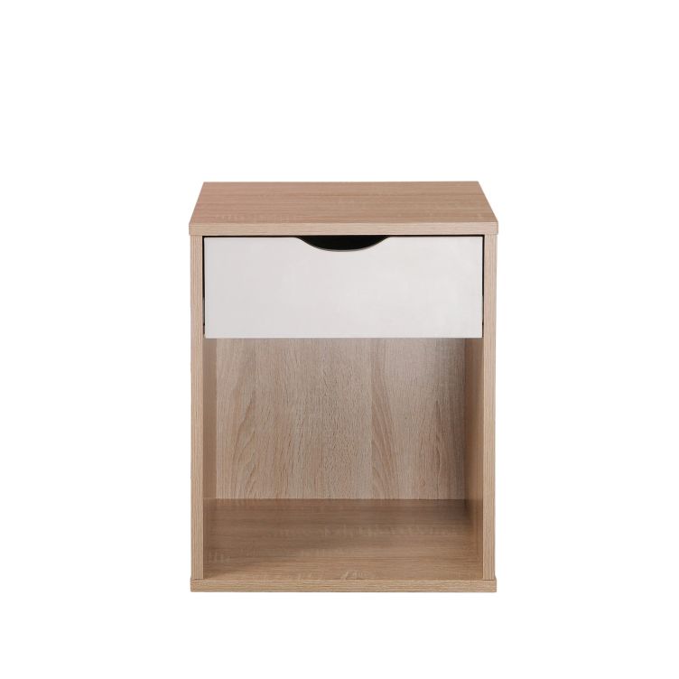 Alton 1 Drawer Nightstand - Sonoma Oak & White - image 3