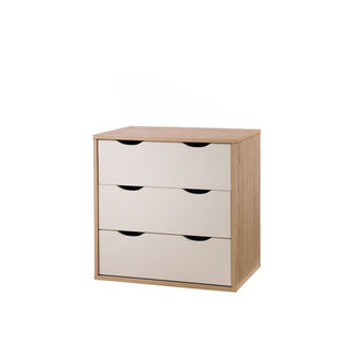 Alton 3 Drawer Chest - Sonoma Oak & White - image 1